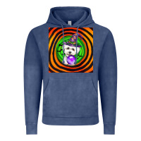Vintage Denim halloween bichons frise dog Vintage Hoodie - LillyAllenDesigns