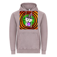 Vintage Zinc halloween bichons frise dog Vintage Hoodie - LillyAllenDesigns