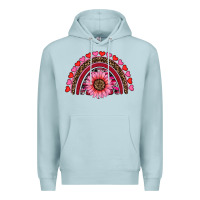 Blue Mist valentine's day sunflower rainbow Premium Hoodie - RanaPortraitStore