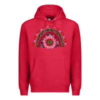 Cardinal valentine's day sunflower rainbow Premium Hoodie - RanaPortraitStore