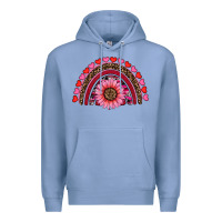 Colony Blue valentine's day sunflower rainbow Premium Hoodie - RanaPortraitStore