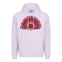 Lilac valentine's day sunflower rainbow Premium Hoodie - RanaPortraitStore