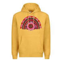 Mustard valentine's day sunflower rainbow Premium Hoodie - RanaPortraitStore