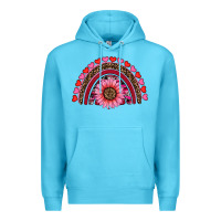 Ocean Blue valentine's day sunflower rainbow Premium Hoodie - RanaPortraitStore
