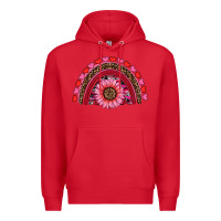 Red valentine's day sunflower rainbow Premium Hoodie - RanaPortraitStore
