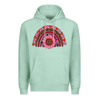 Seafoam valentine's day sunflower rainbow Premium Hoodie - RanaPortraitStore