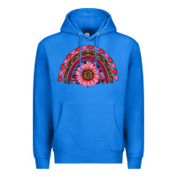 True Royal valentine's day sunflower rainbow Premium Hoodie - RanaPortraitStore