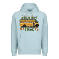 Blue Mist this is how i roll school bus camouflage Premium Hoodie - Artiststas