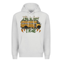 Dove Grey this is how i roll school bus camouflage Premium Hoodie - Artiststas