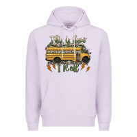 Lilac this is how i roll school bus camouflage Premium Hoodie - Artiststas