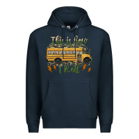 Navy this is how i roll school bus camouflage Premium Hoodie - Artiststas