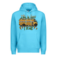 Ocean Blue this is how i roll school bus camouflage Premium Hoodie - Artiststas