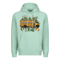 Seafoam this is how i roll school bus camouflage Premium Hoodie - Artiststas