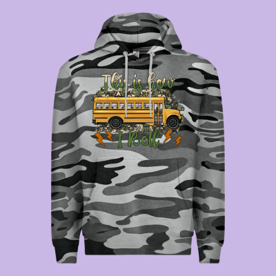 This Is How I Roll School Bus Camouflage Premium Hoodie Designed By Artiststas