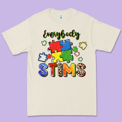 Everybody Stims Premium Tee Designed By Fadigitalartstudio
