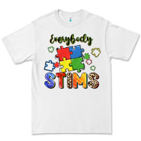 White Everybody stims Premium Tee - FaDigitalArtStudio