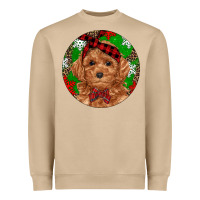Mushroom Christmas Toy Poodle Heavyweight Sweatshirt - RanaPortraitStore