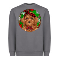 Storm Christmas Toy Poodle Heavyweight Sweatshirt - RanaPortraitStore