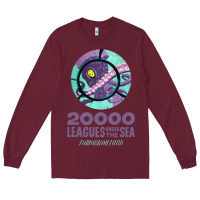Burgundy 20000 leagues under the sea   movie Long Sleeve Tee - DesigneFamous