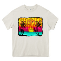Cream summer vibes Heavy Core Tee - CowCowDesign