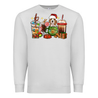 Dove Grey Christmas coffee cups with Beagle Premium Sweatshirt - RanaPortraitStore