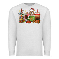 Oatmeal Heather Christmas coffee cups with Beagle Premium Sweatshirt - RanaPortraitStore