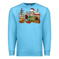 Ocean Blue Christmas coffee cups with Beagle Premium Sweatshirt - RanaPortraitStore