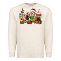 Sandshell Christmas coffee cups with Beagle Premium Sweatshirt - RanaPortraitStore
