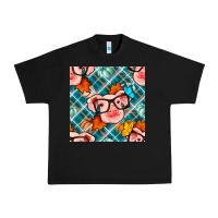 Black fall pig seamless pattern Urban Heavy Tee - BundleAndBundleShop