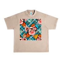 French Oak fall pig seamless pattern Urban Heavy Tee - BundleAndBundleShop