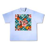 Grape Ice fall pig seamless pattern Urban Heavy Tee - BundleAndBundleShop