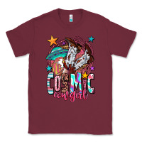 Burgundy cosmic cowgirl Classic Tee - OliviaCreatesArt