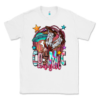 White cosmic cowgirl Classic Tee - OliviaCreatesArt