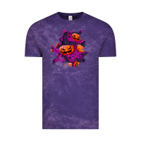 Cloud Purple halloween pumpkin patch  3 Vintage Tee - BundleAndBundleShop