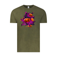 Vintage Olive halloween pumpkin patch  3 Vintage Tee - BundleAndBundleShop