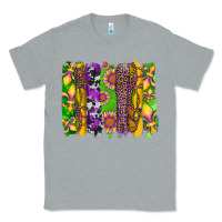Heather Grey mardi gras sunflower fleur de lis leopard cowhide brushstrokes Classic Tee - Artiststas