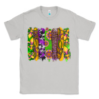Moon Dust mardi gras sunflower fleur de lis leopard cowhide brushstrokes Classic Tee - Artiststas