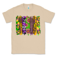 Mushroom mardi gras sunflower fleur de lis leopard cowhide brushstrokes Classic Tee - Artiststas