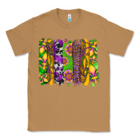 Toasted Coconut mardi gras sunflower fleur de lis leopard cowhide brushstrokes Classic Tee - Artiststas