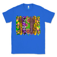 True Royal mardi gras sunflower fleur de lis leopard cowhide brushstrokes Classic Tee - Artiststas