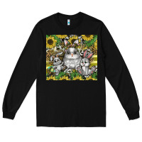 Black easter Long Sleeve Tee - CowhideDigitalArt