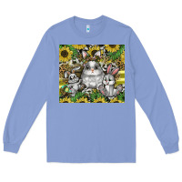 Colony Blue easter Long Sleeve Tee - CowhideDigitalArt