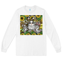 White easter Long Sleeve Tee - CowhideDigitalArt