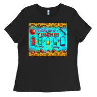 Black Battery Life Of A Teacher Tumbler Ladies Tee - BundleAndBundleShop