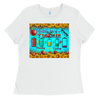 White Battery Life Of A Teacher Tumbler Ladies Tee - BundleAndBundleShop