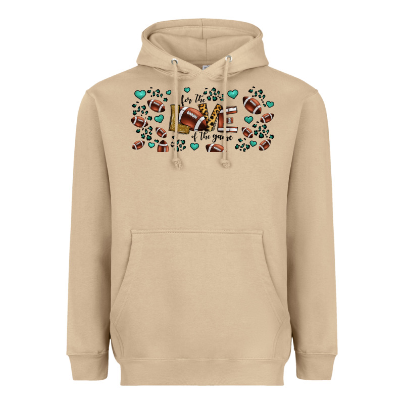 For The Love Of The Game American Football Heavyweight Hoodie by Jasminsmagicworld | Teevron