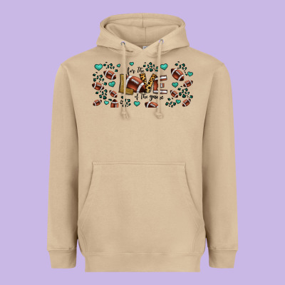 For The Love Of The Game American Football Heavyweight Hoodie Designed By Jasminsmagicworld
