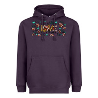Plum for the love of the game American football Heavyweight Hoodie - Jasminsmagicworld