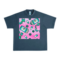 Midnight Navy Western Medicine Seamless Pattern Urban Heavy Tee - BundleAndBundleShop