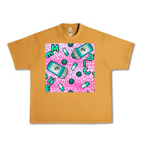 Peanut Butter Western Medicine Seamless Pattern Urban Heavy Tee - BundleAndBundleShop